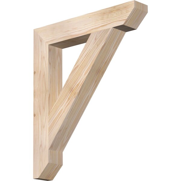 Ekena Millwork Traditional Slat Smooth Bracket, Douglas Fir, 3 1/2"W x 22"D x 26"H BKT04X22X26TRA06SDF - main